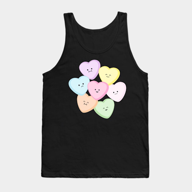 Candy Hearts | by queenie's cards Tank Top by queenie's cards